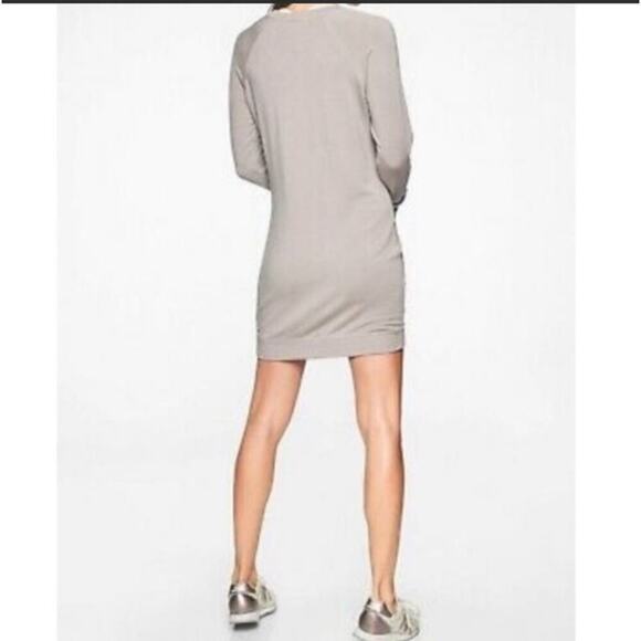 NWT * ATHLETA Criss Cross Sweatshirt Dress in Grey - Size S - Picture 5 of 16
